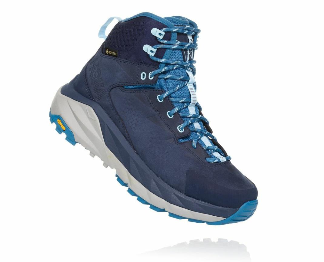 Women Hiking &amp; Backpacking | HOKA ONE ONE Kaha GORE-TEX Black Iris / Blue Sapphire