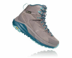 Women Hiking &amp; Backpacking | HOKA ONE ONE Kaha GORE-TEX Frost Gray / Aqua Haze