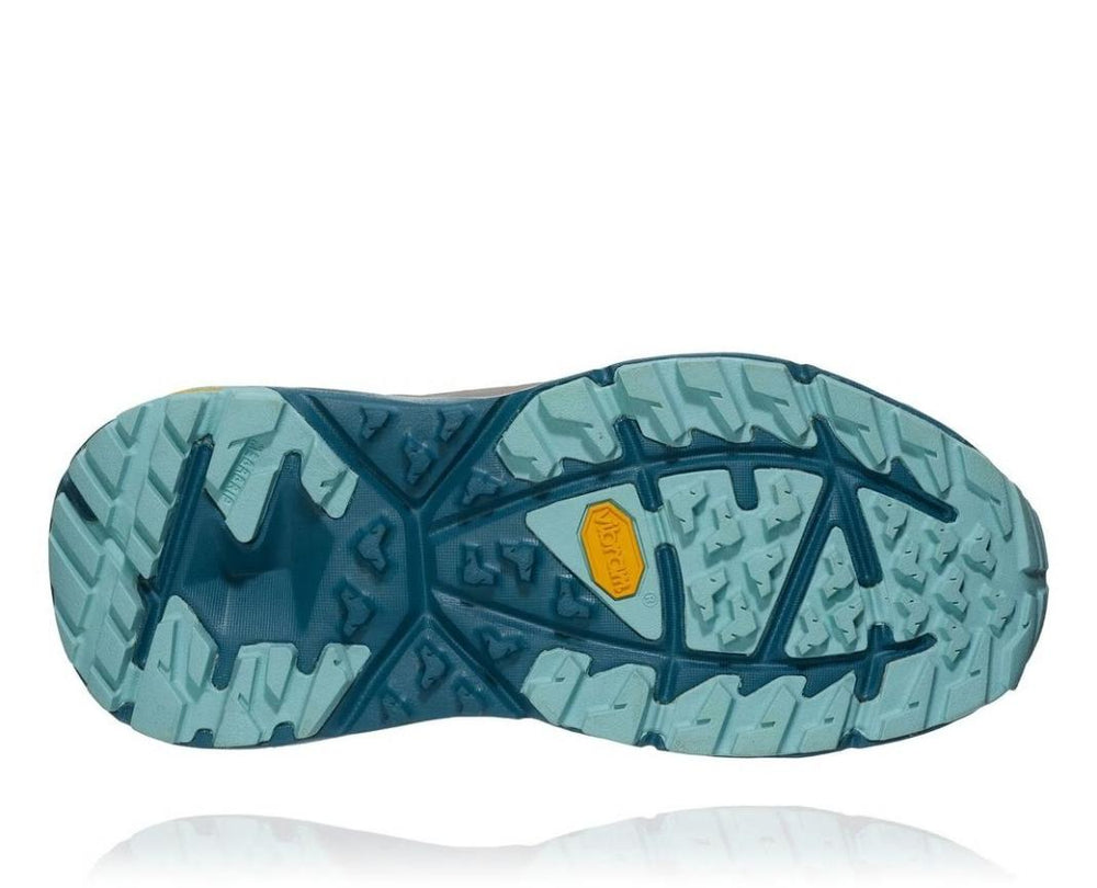Women Hiking &amp; Backpacking | HOKA ONE ONE Kaha GORE-TEX Frost Gray / Aqua Haze