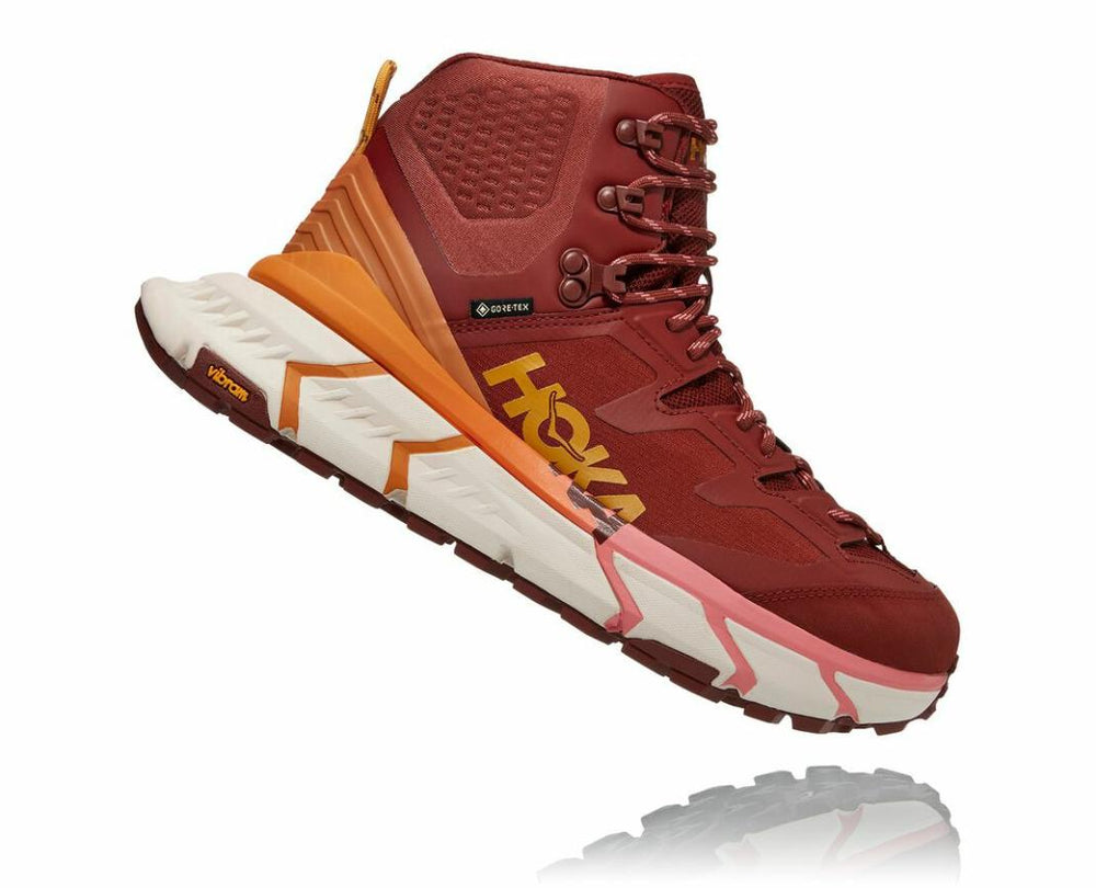 Women Hiking &amp; Backpacking | HOKA ONE ONE TenNine Hike GORE-TEX Cherry Mahogany / Strawberry Ice