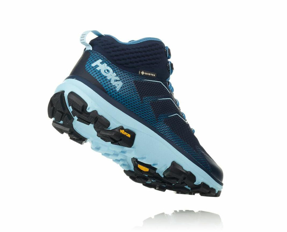 Women Hiking &amp; Backpacking | HOKA ONE ONE Toa GORE-TEX Black Iris / Aquamarine