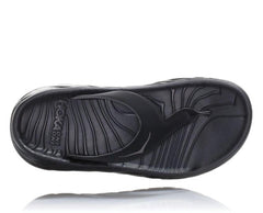Women Recovery Sandals | HOKA ONE ONE ORA Recovery Flip Black / Dark Gull Gray