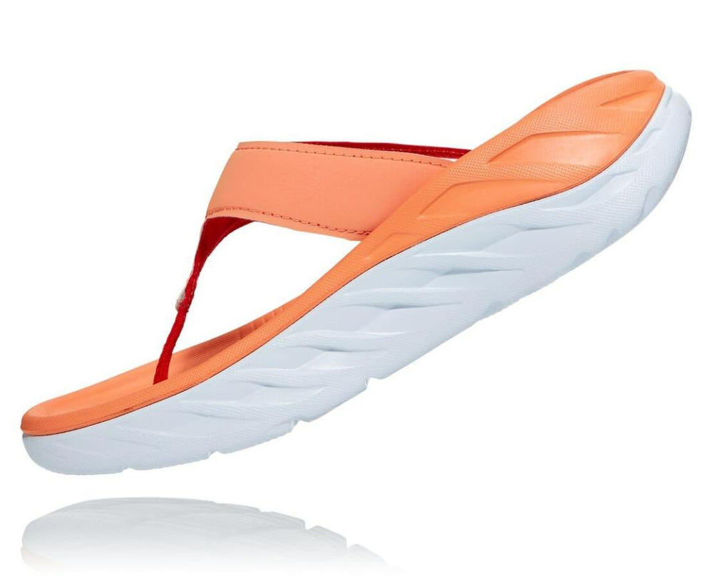Women Recovery Sandals | HOKA ONE ONE ORA Recovery Flip Cantaloupe / Fiesta