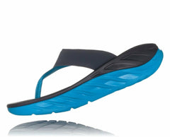 Women Recovery Sandals | HOKA ONE ONE ORA Recovery Flip Ebony / Dresden Blue