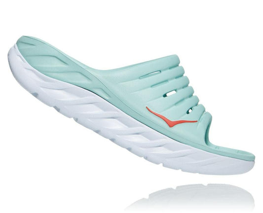 Women Recovery Sandals | HOKA ONE ONE ORA Recovery Slide Eggshell Blue / White