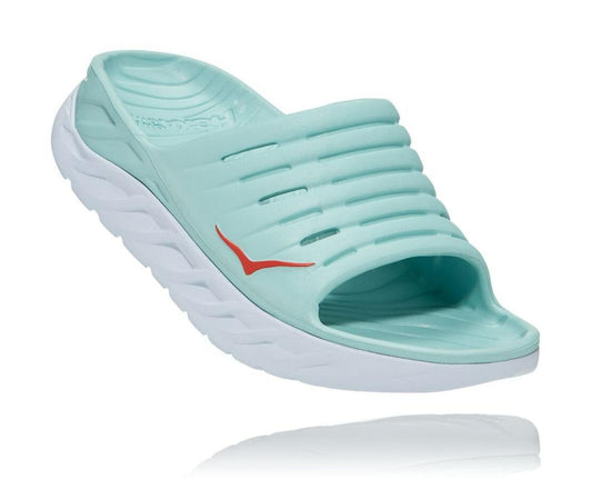Women Recovery Sandals | HOKA ONE ONE ORA Recovery Slide Eggshell Blue / White