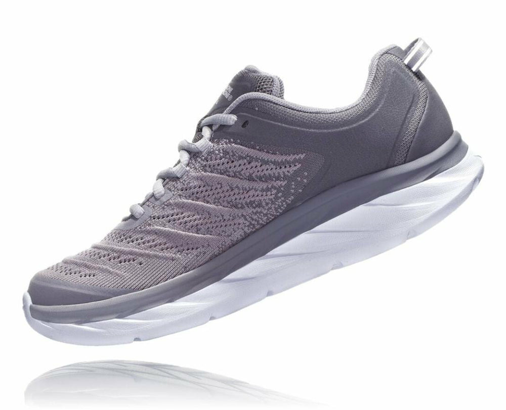 Women Road Running | HOKA ONE ONE Akasa Frost Gray /silver Sconce