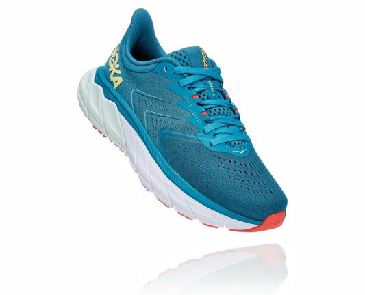 Women Road Running | HOKA ONE ONE Arahi 5 Mosaic Blue / Luminary Green