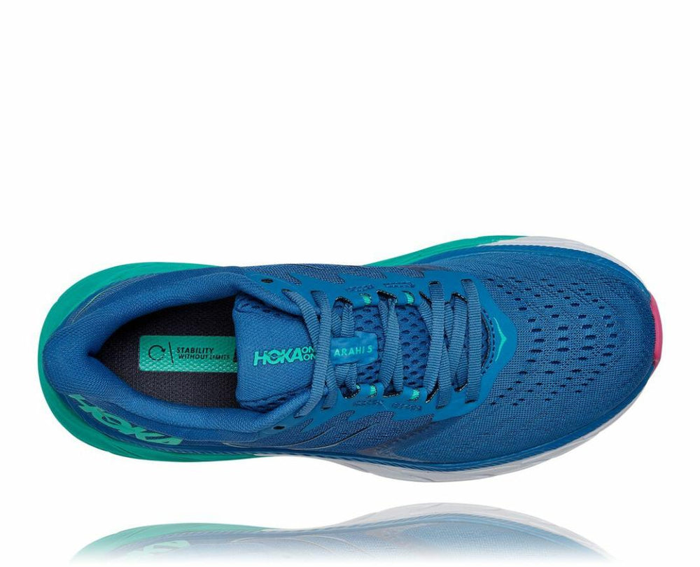 Women Road Running | HOKA ONE ONE Arahi 5 Vallarta Blue / Atlantis
