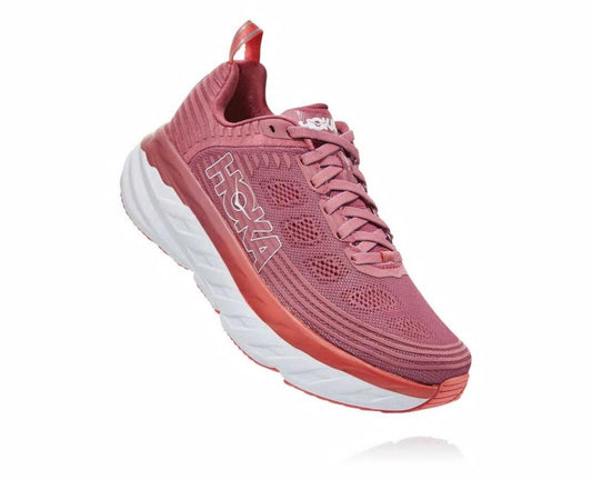 Women Road Running | HOKA ONE ONE Bondi 6 Heather Rose / Lantana