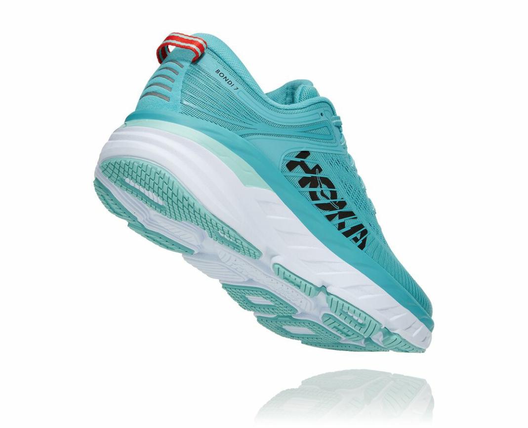 Women Road Running | HOKA ONE ONE Bondi 7 Aquarelle / Eggshell Blue