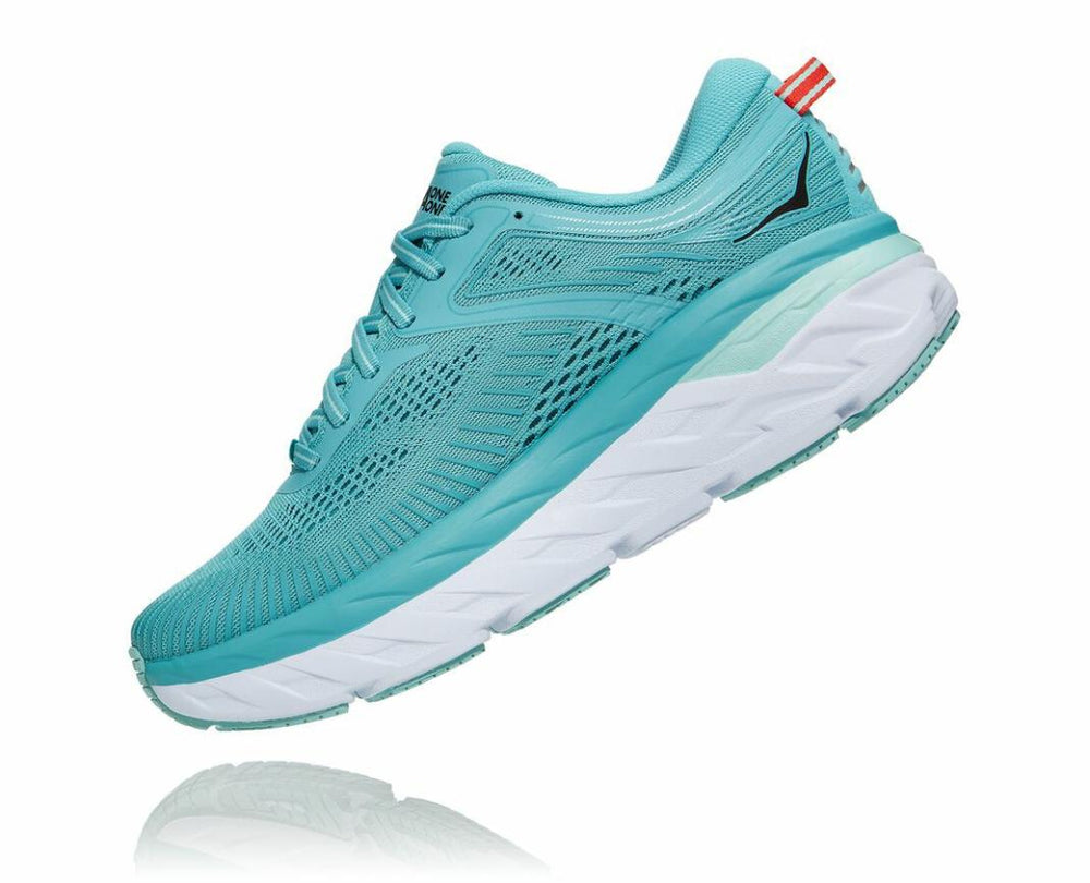 Women Road Running | HOKA ONE ONE Bondi 7 Aquarelle / Eggshell Blue