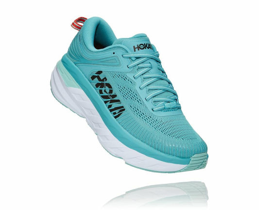 Women Road Running | HOKA ONE ONE Bondi 7 Aquarelle / Eggshell Blue