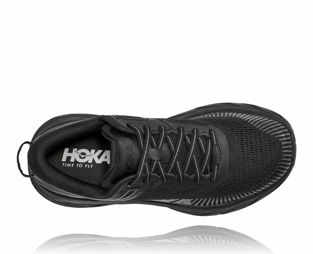 Women Road Running | HOKA ONE ONE Bondi 7 Black / Black