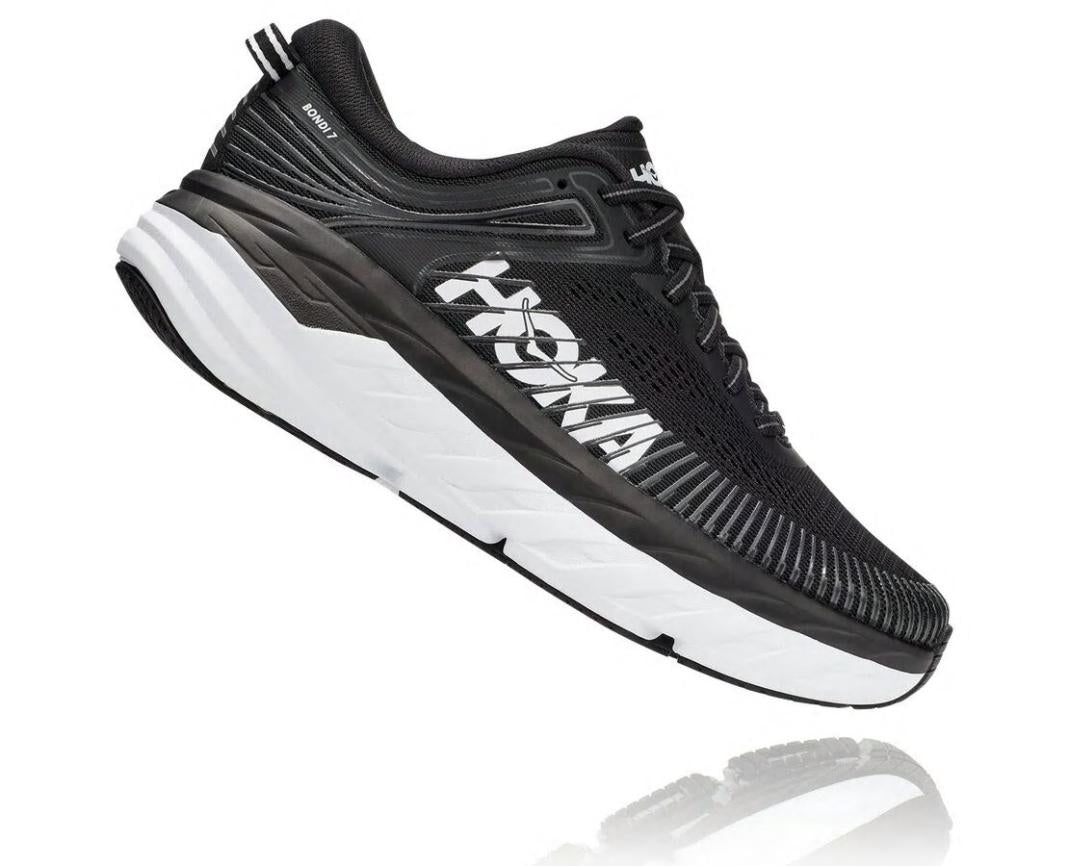 Women Road Running | HOKA ONE ONE Bondi 7 Black / White
