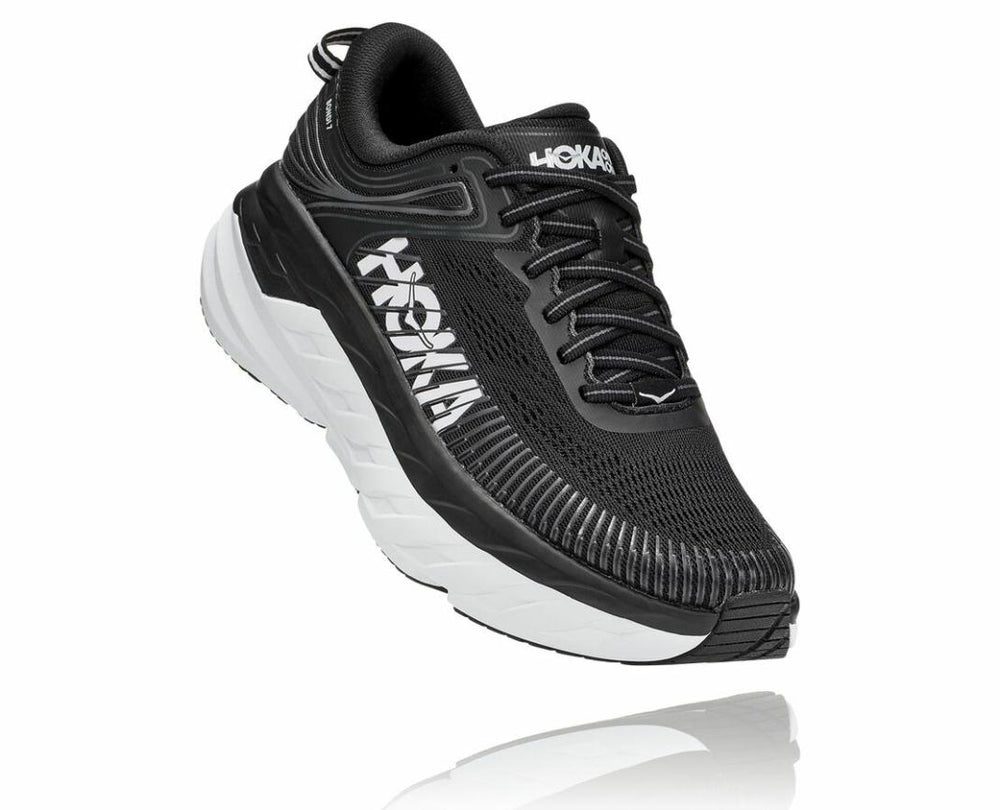 Women Road Running | HOKA ONE ONE Bondi 7 Black / White