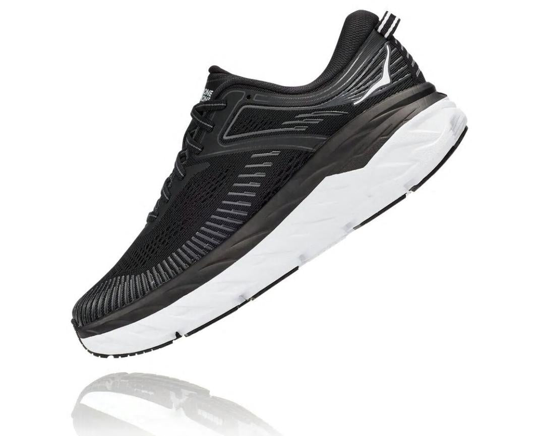 Women Road Running | HOKA ONE ONE Bondi 7 Black / White