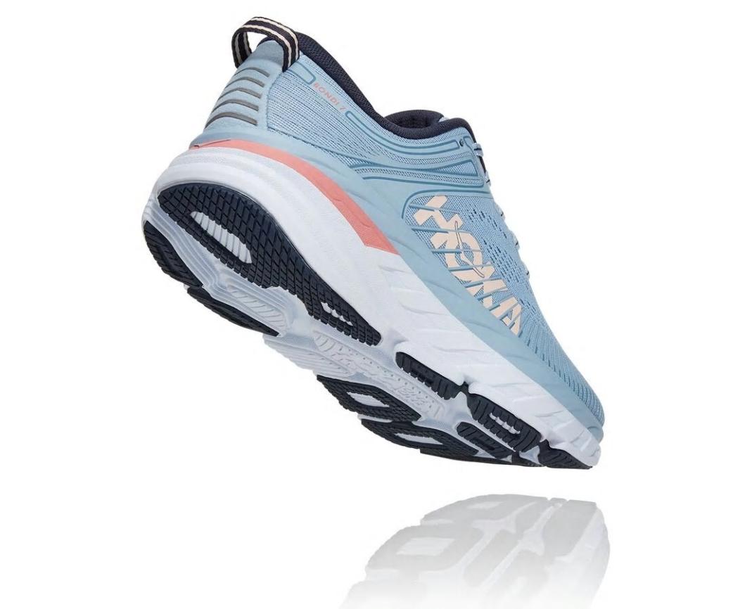 Women Road Running | HOKA ONE ONE Bondi 7 Blue Fog / Ombre Blue