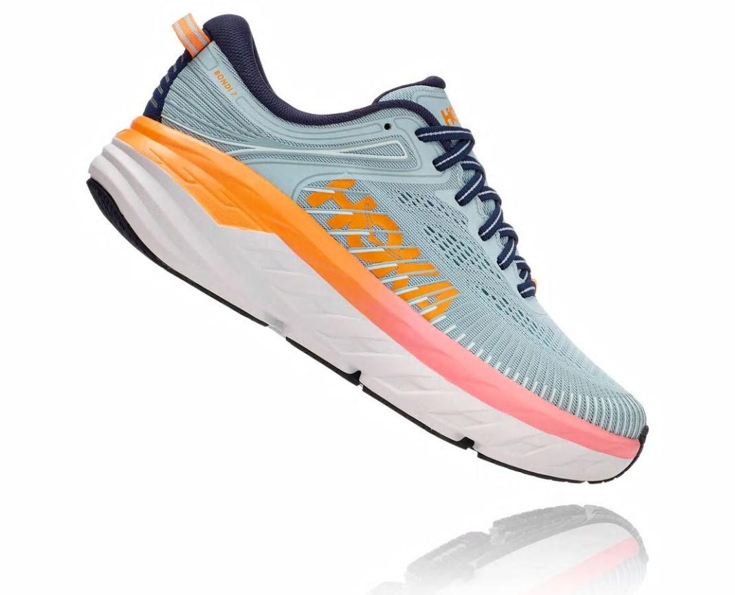 Women Road Running | HOKA ONE ONE Bondi 7 Blue Haze / Black Iris