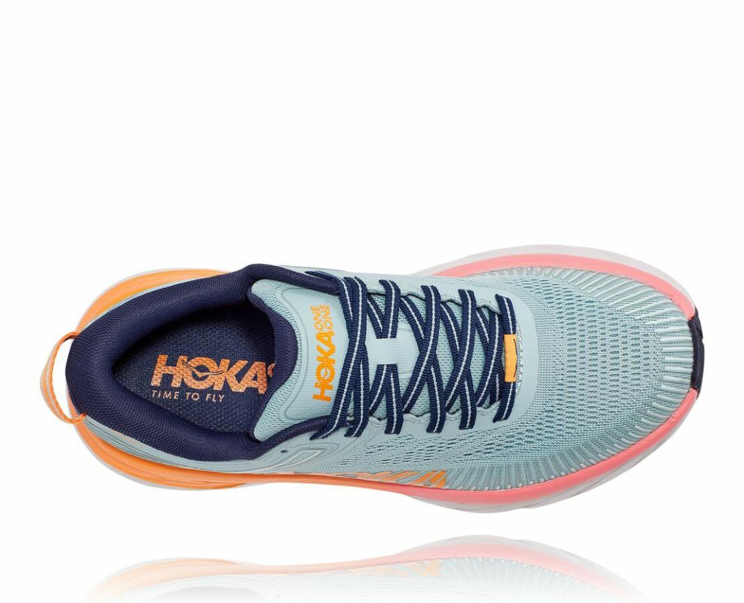 Women Road Running | HOKA ONE ONE Bondi 7 Blue Haze / Black Iris