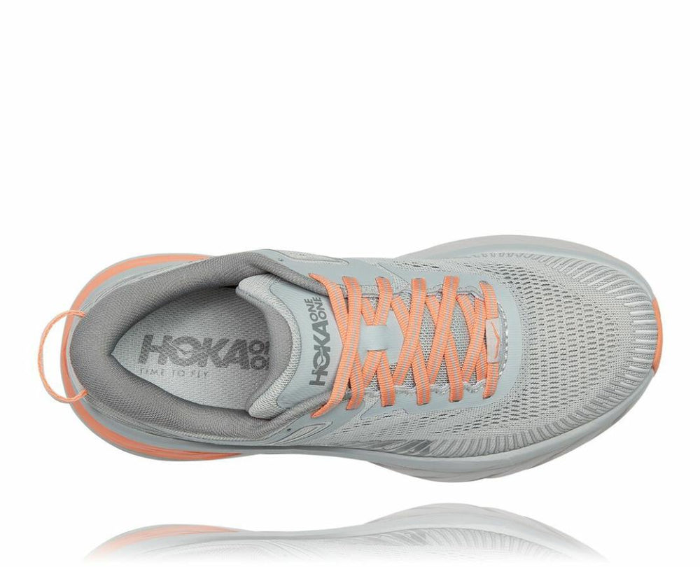 Women Road Running | HOKA ONE ONE Bondi 7 Harbor Mist / Sharkskin