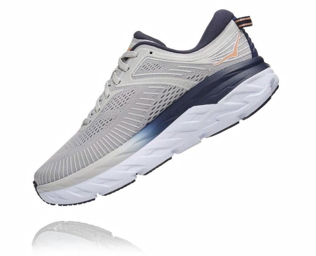 Women Road Running | HOKA ONE ONE Bondi 7 Lunar Rock / Black Iris