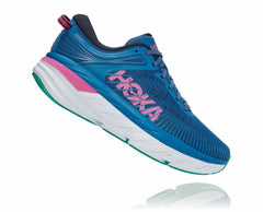Women Road Running | HOKA ONE ONE Bondi 7 Vallarta Blue / Phlox Pink