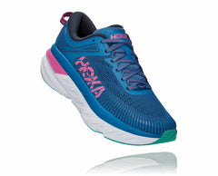 Women Road Running | HOKA ONE ONE Bondi 7 Vallarta Blue / Phlox Pink