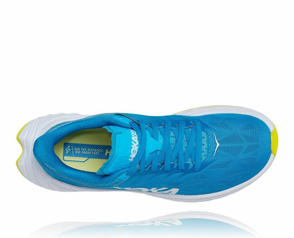 Women Road Running | HOKA ONE ONE Carbon X 2 Diva Blue / Citrus