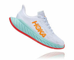 Women Road Running | HOKA ONE ONE Carbon X 2 White / Blazing Orange