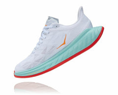 Women Road Running | HOKA ONE ONE Carbon X 2 White / Blazing Orange