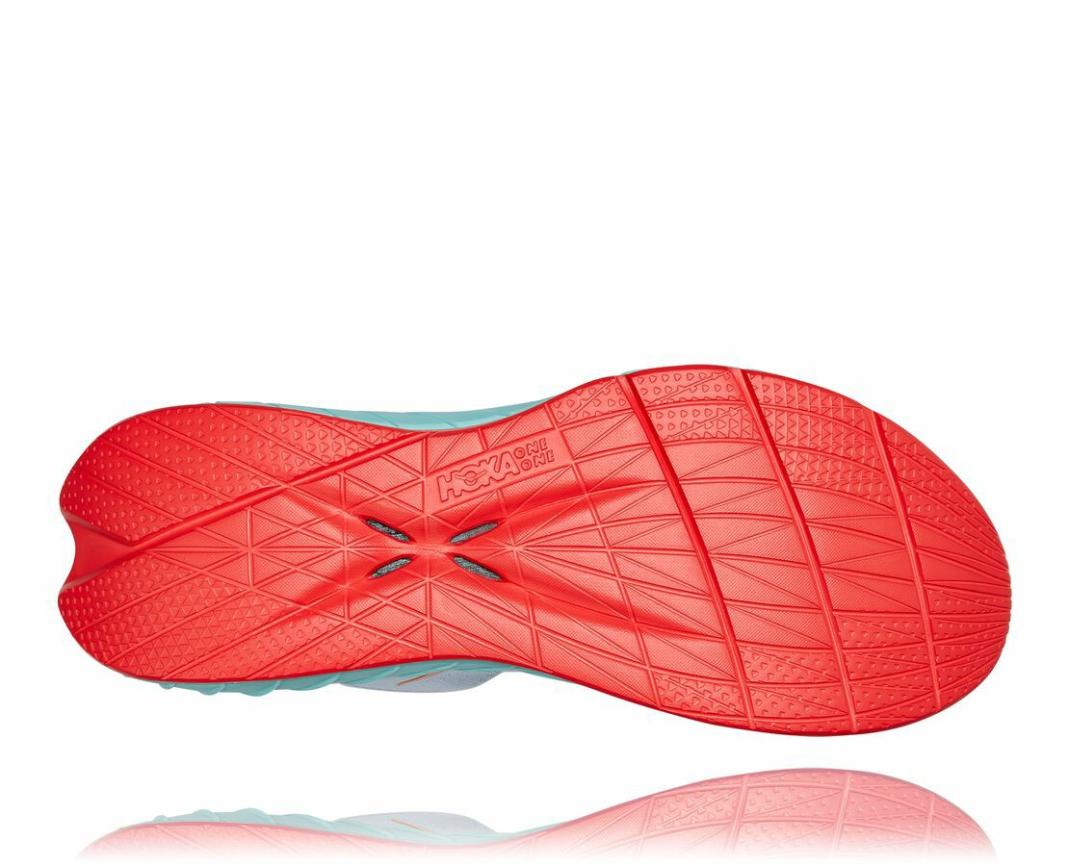 Women Road Running | HOKA ONE ONE Carbon X 2 White / Blazing Orange