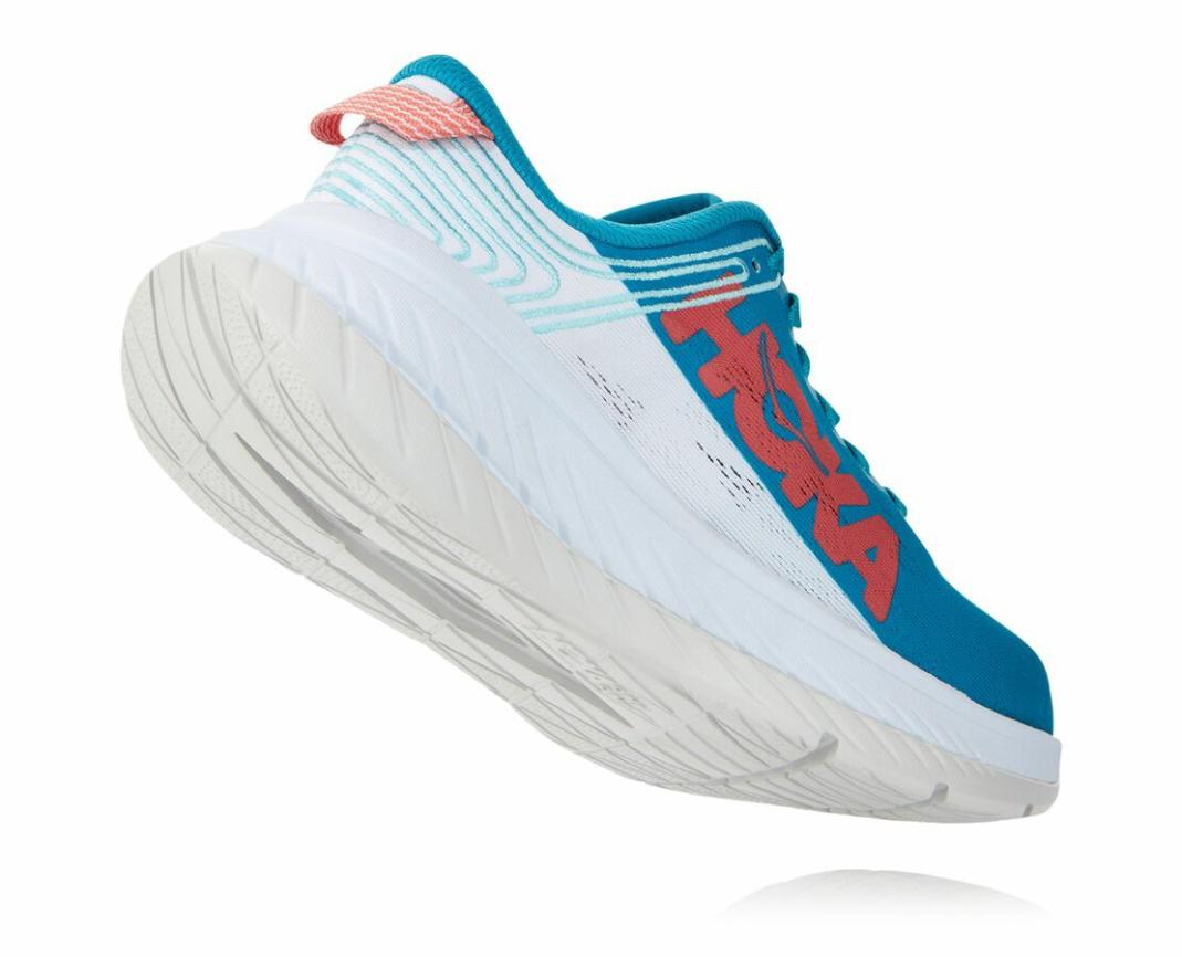 Women Road Running | HOKA ONE ONE Carbon X Caribbean Sea / White