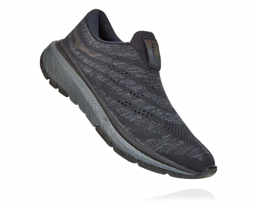Women Road Running | HOKA ONE ONE Cavu 3 Slip Black / Dark Shadow