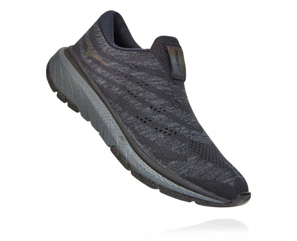 Women Road Running | HOKA ONE ONE Cavu 3 Slip Black / Dark Shadow