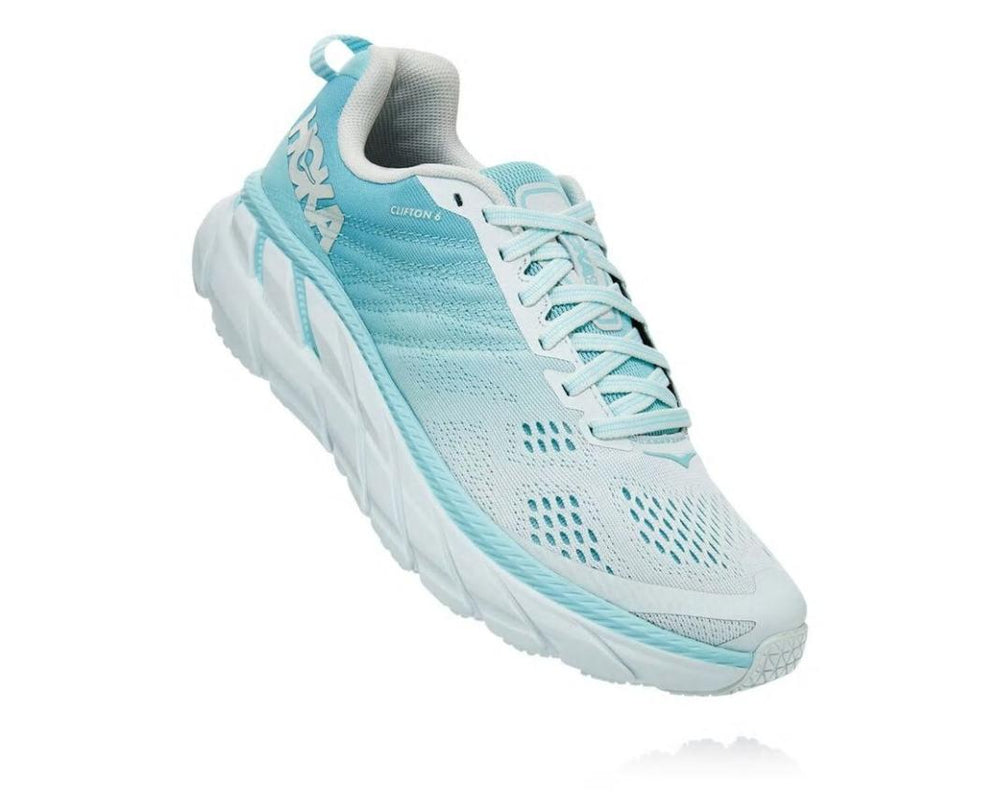 Women Road Running | HOKA ONE ONE Clifton 6 Antigua Sand / Wan Blue