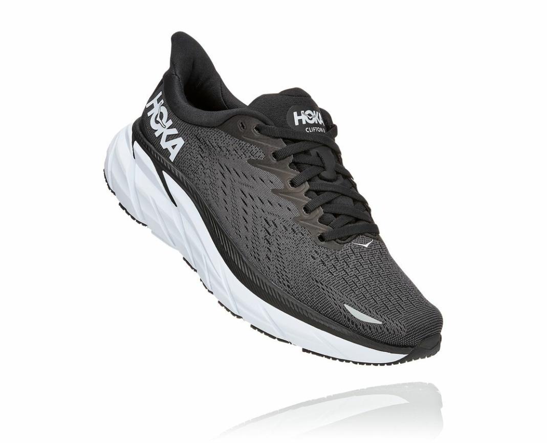 Women Road Running | HOKA ONE ONE Clifton 8 Black / White