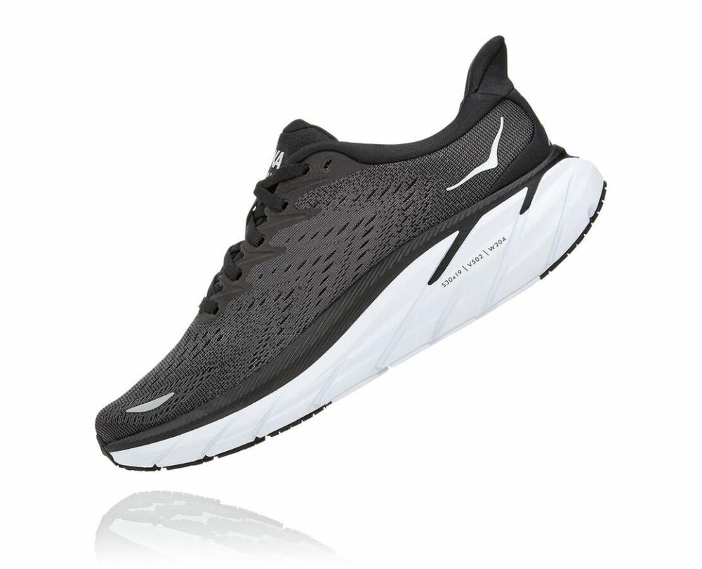 Women Road Running | HOKA ONE ONE Clifton 8 Black / White