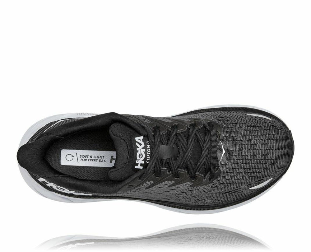 Women Road Running | HOKA ONE ONE Clifton 8 Black / White