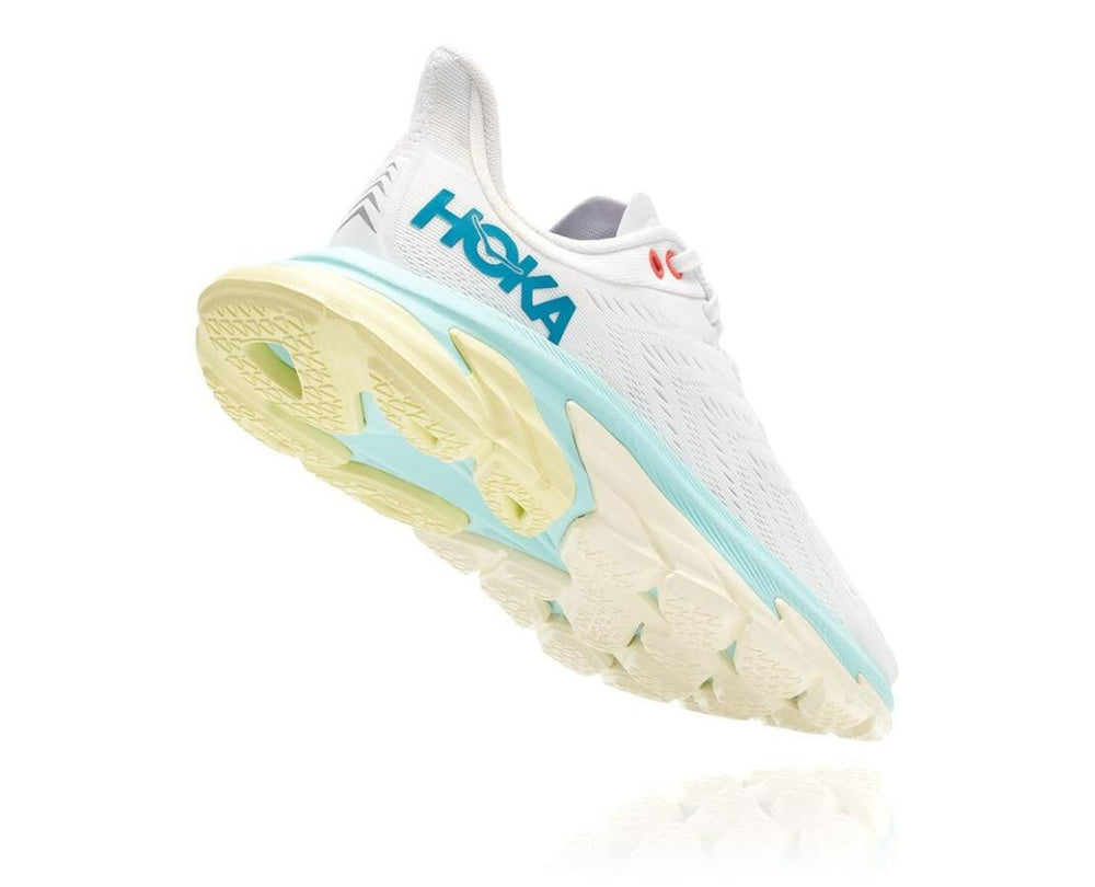 Women Road Running | HOKA ONE ONE Clifton Edge Blanc De Blanc / Blue Tint
