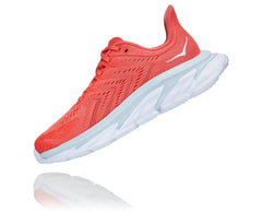 Women Road Running | HOKA ONE ONE Clifton Edge Hot Coral / White