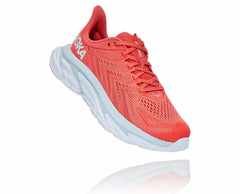 Women Road Running | HOKA ONE ONE Clifton Edge Hot Coral / White
