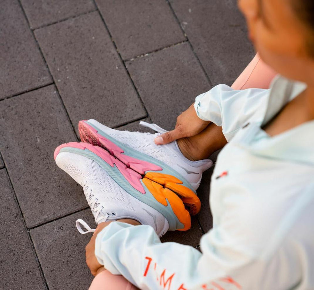 Women Road Running | HOKA ONE ONE Clifton Edge Nimbus Cloud / Lunar Rock