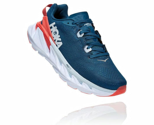 Women Road Running | HOKA ONE ONE Elevon 2 Moroccan Blue / Hot Coral