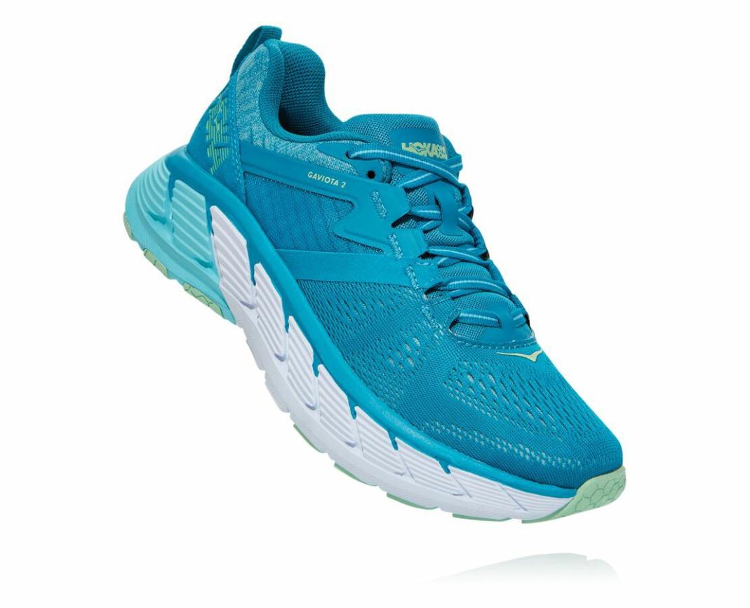Women Road Running | HOKA ONE ONE Gaviota 2 Caribbean Sea / Green Ash