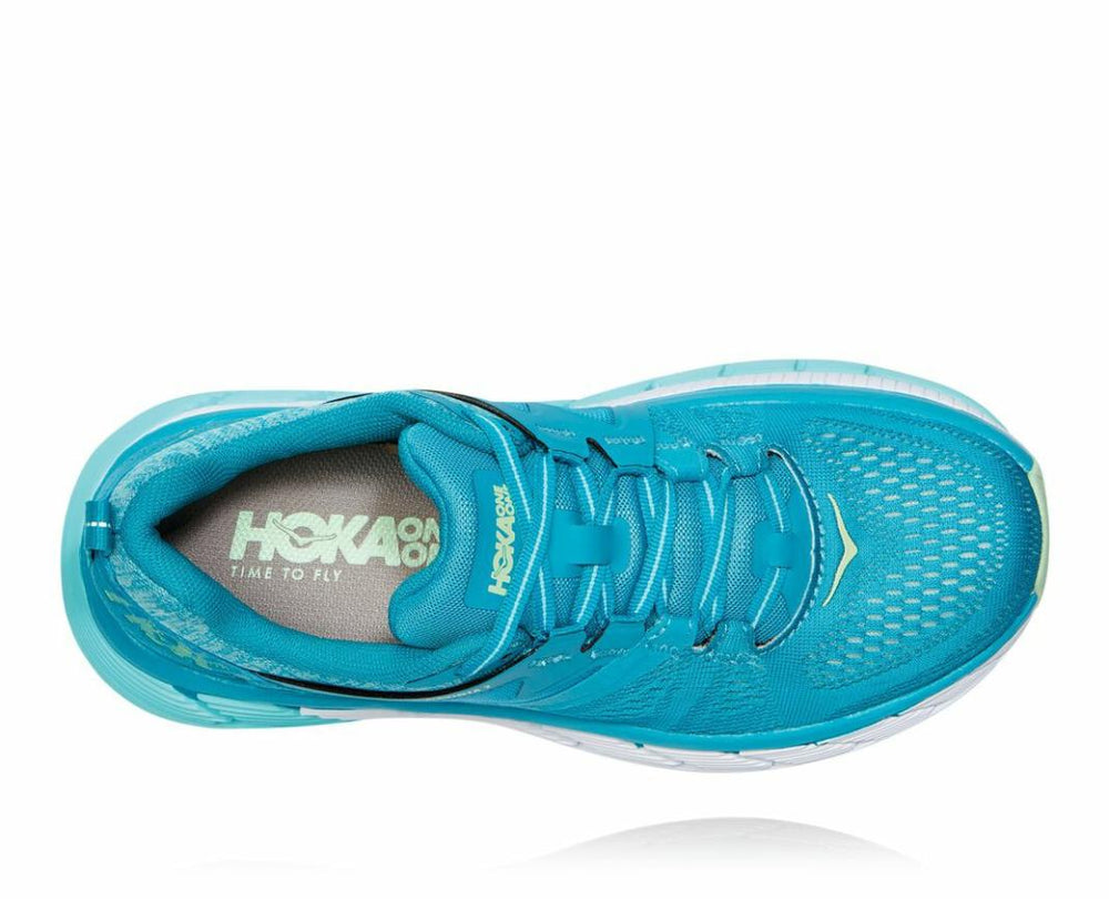 Women Road Running | HOKA ONE ONE Gaviota 2 Caribbean Sea / Green Ash