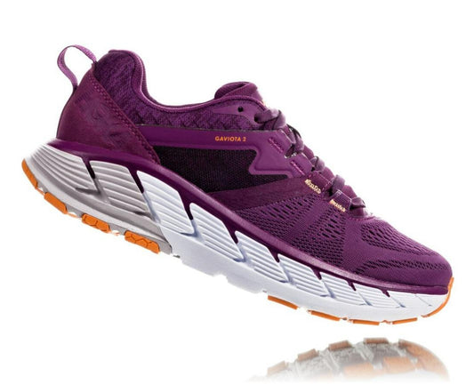 Women Road Running | HOKA ONE ONE Gaviota 2 Grape Juice / Bright Marigold
