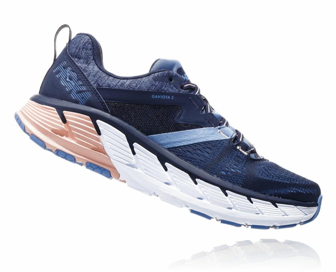 Women Road Running | HOKA ONE ONE Gaviota 2 Mood Indigo / Dusty Pink