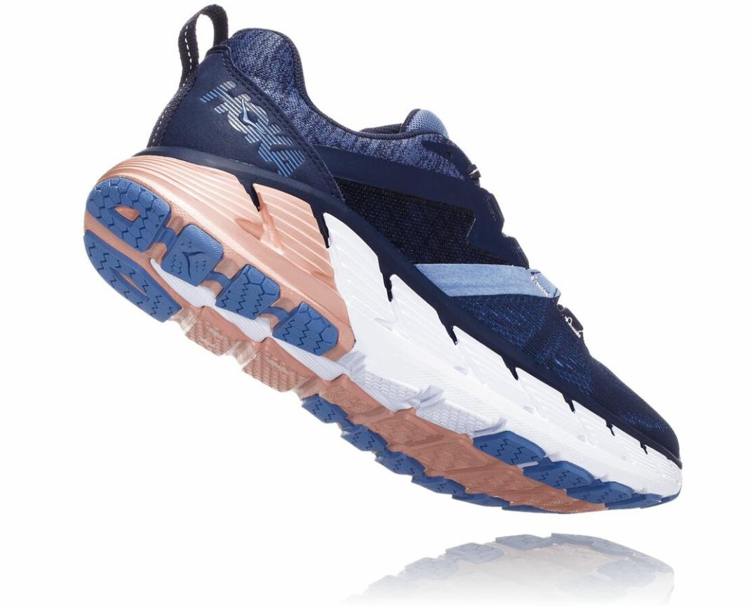 Women Road Running | HOKA ONE ONE Gaviota 2 Mood Indigo / Dusty Pink