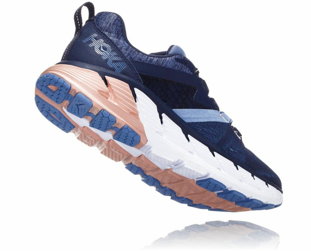 Women Road Running | HOKA ONE ONE Gaviota 2 Mood Indigo / Dusty Pink